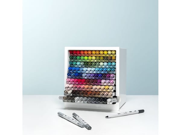 Marker Tombow ABT Dual Brush Pen med 108 stk. i desktop display