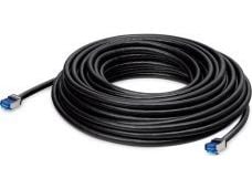 LANCOM - Nettverkskabel - RJ-45 (hann) til RJ-45 (hann) - 15 m - 6.5 mm - S/FTP - CAT 6a - utendørs - svart