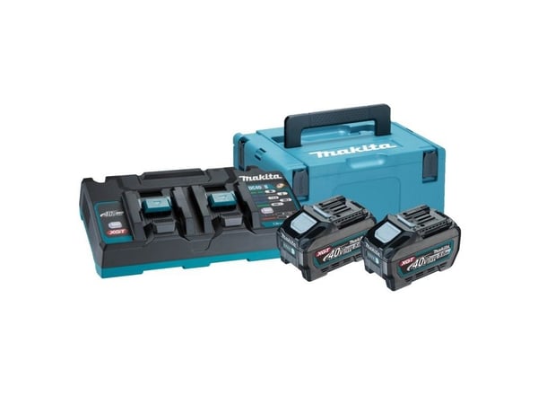MAKITA 40V MAX XGT 2x5,0Ah batteri- och laddningsset