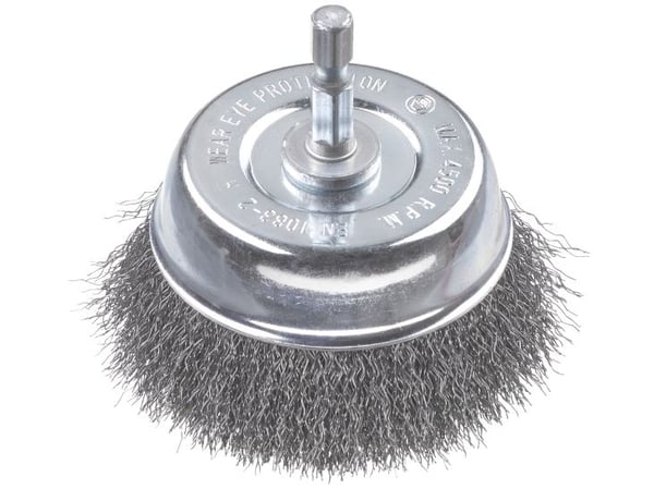 kwb 606310, Kopp stålbørste, 6 mm, 7,5 cm, 0,2 mm, Metall, Stein, Metall