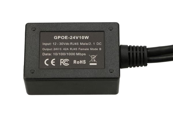 Extralink EX.14688, Raskt Ethernet, Gigabit Ethernet, 10,100,1000 Mbit/s, 1000/10000, Sort, 24 V