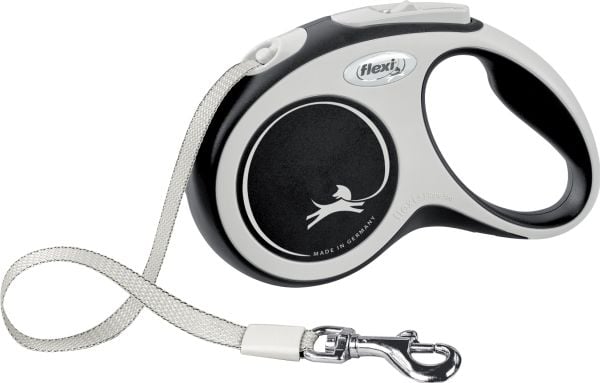 flexi New Comfort S bånd 5 m, 15 kg, sort