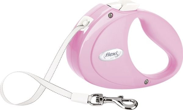 Valp, automatisk bånd, for hund, rosa, 2m, tape