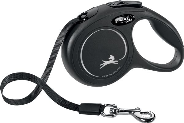 Flexi New Classic Leash automaattinen hihna XS 3m musta