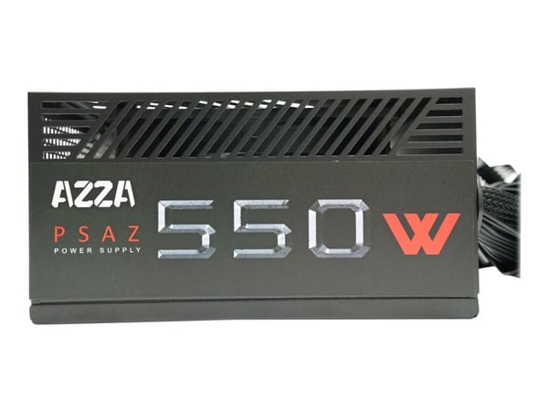 AZZA - Strømforsyning (intern) - ATX12V / EPS12V - 80 PLUS Bronze - AC 100-240/200-240 V - 550 watt - svart