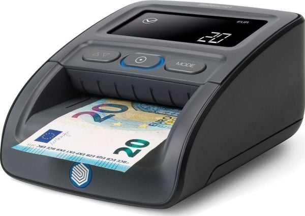 Safescan 155-S, Ulike valutaer, Infrarød (IR), Blekk, Magnetisk, Metallic thread, Size, Thickness, Watermark, Sort, LCD, AC, 12 V