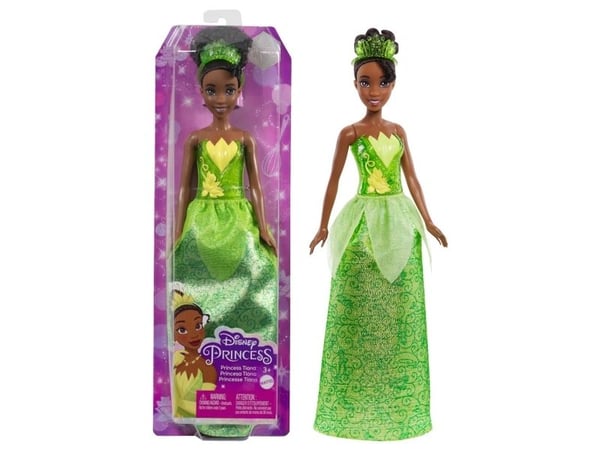 Disney Princess Disney-prinsessa Tiana -nukke ja tarvike, Prinsessa ja sammakko -elokuvan innoittama, Muotinukke, Naaras, 3 vuosi/vuosia, 279,4 mm,...