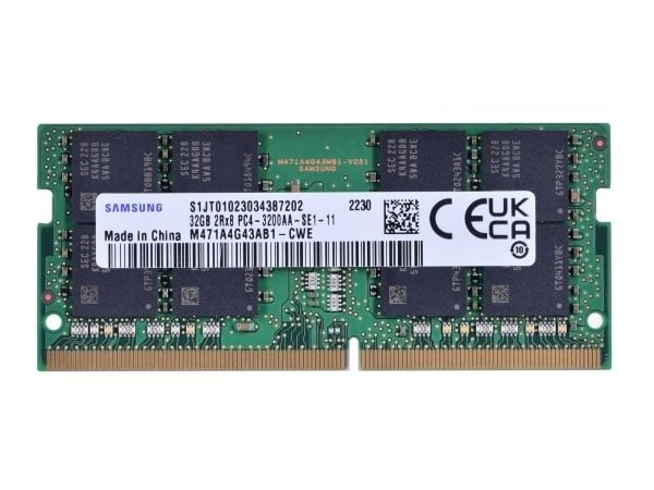 Samsung M471A4G43AB1-CWE, 32 GB, 1 x 32 GB, DDR4, 3200 Mhz, 260-pinners SO-DIMM