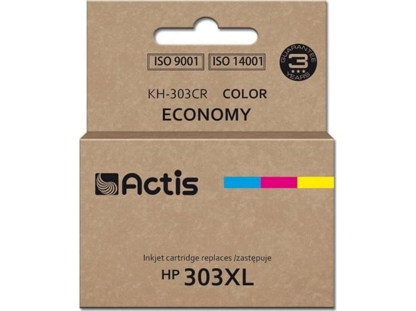 Actis KH-303CR, Kompatibel, Cyan, Fiolblå, Gult, HP, HP ENVY Photo: 6220, 6230, 6234, 7130, 7134, 7830, 7221. HP ENVY: 7220e. HP: 303. HP Envy Insp...