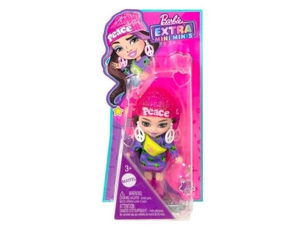 Barbie Mattel Barbie Extra Mini Minis docka, brunt hår HLN46(HLN44)