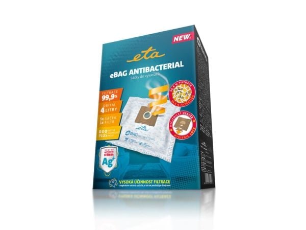 ETA eBag Antibacterial 9600 68020 - Tilbehørssett for støvsuger - for støvsuger