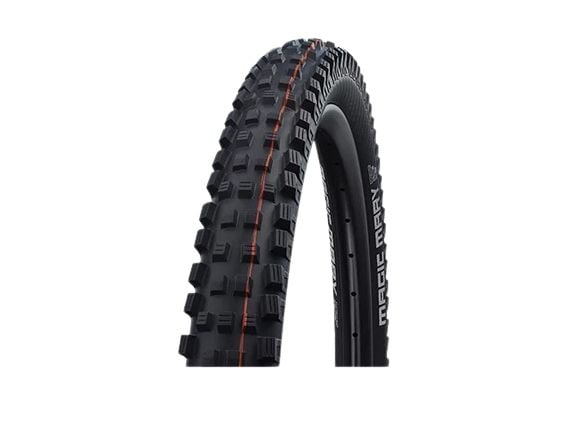 Schwalbe Magic Mary, 27.5", MTB, Slanglöst däck, Vikt vulst, Off-road, Svart, Orange