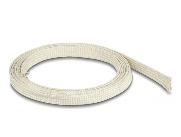 Delock - Flätad ärm - 2 m - vit