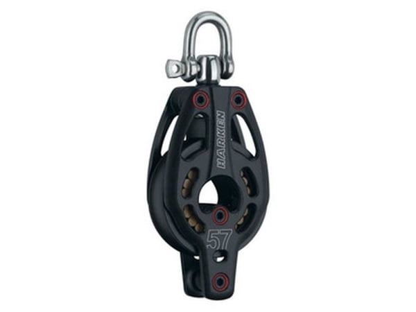 Harken Black Magic Air klemmeblokk 57 mm enkelt/hv. Harken Black Magic Air klemmeblokk 57 mm enkelt/hv.