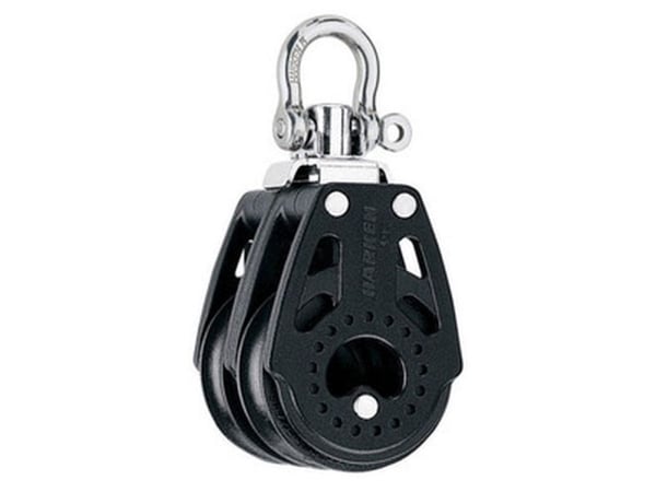 Harken Carbo-blokk 40 mm dobbelt, swivel