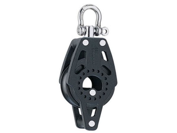 Harken Carbo Blokk 40 mm enkelt svirvel hunsvott