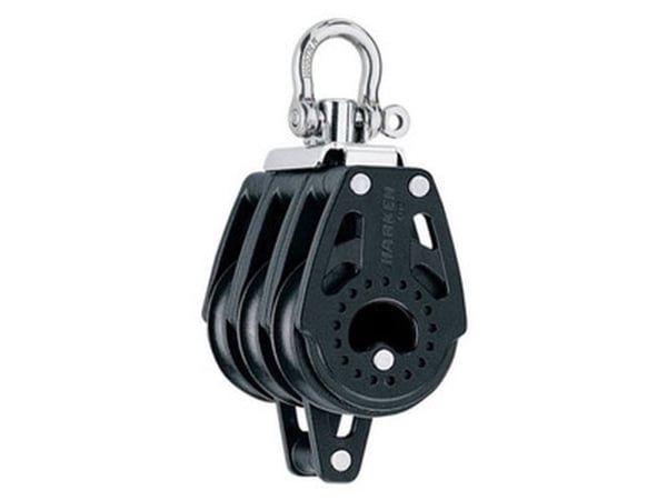 Harken Carbo-blokk 40 mm trippel, svirvel, hunsvot Harken Carbo-blokk 40 mm trippel, svirvel, hunsvot