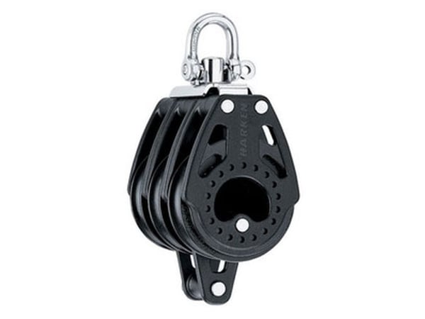 Harken Carbo-blokk 57 mm trippel, svirvel, hunsvot
