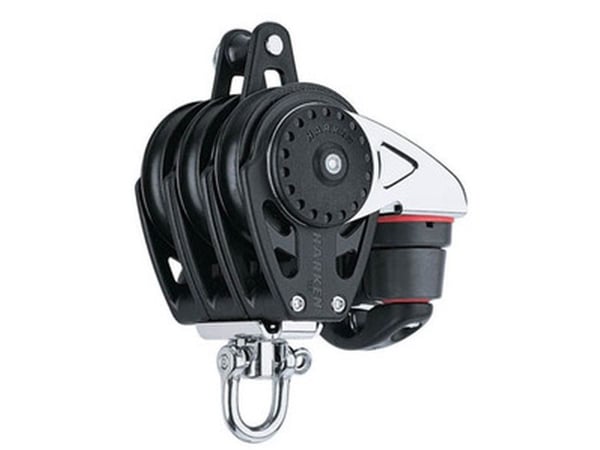 Harken Carbo-blokk 75 mm trippel, svirvel, hunsvot