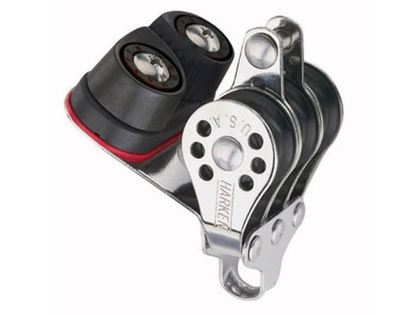 Harken mikroblokk 22 mm trippel hann/hunn Carbo-Cam