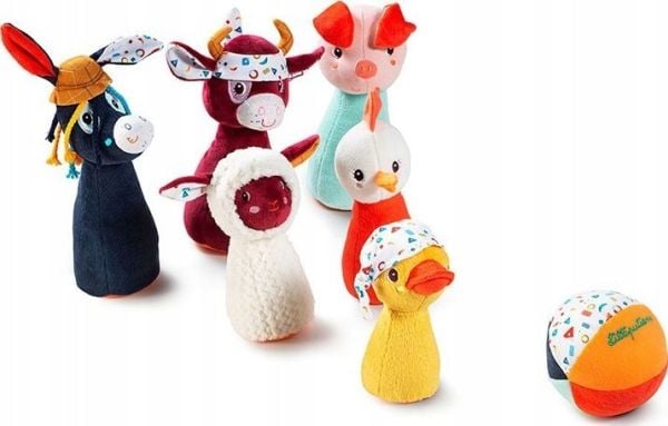 Lilliputiens Farm Bowling med en Bell Ball