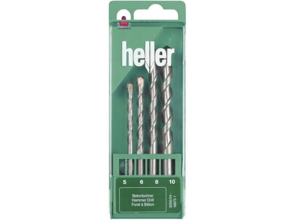 Heller Power 3000 16873 borrset för betong spiral 4 delar 5 mm, 6 mm, 8 mm total längd 120 mm cylindrisk skaft 1 set