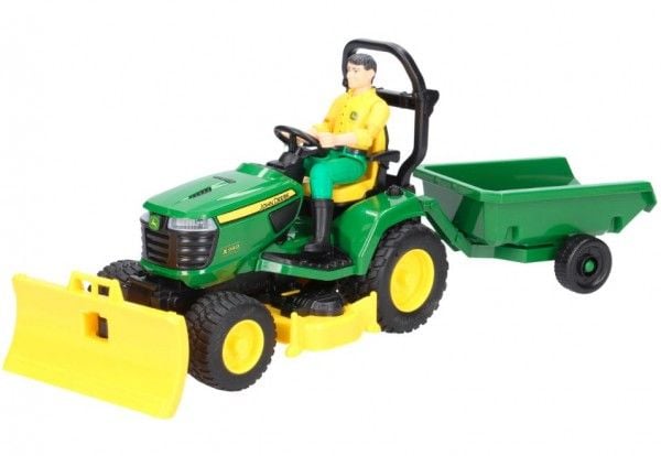 Bruder bworld John Deere Plænetraktor med trailer legetøj