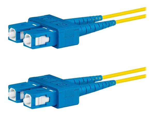 Lanview - Nettverkskabel - SC/UPC-enkeltmodus (hann) til SC/UPC-enkeltmodus (hann) - 2 m - 2 mm - fiberoptisk - dupleks - 9 / 125 micron - OS2 - ha...