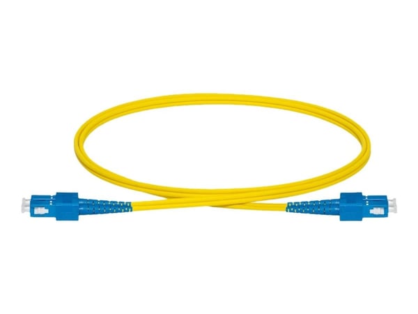 Lanview - Nettverkskabel - SC/UPC-enkeltmodus (hann) til SC/UPC-enkeltmodus (hann) - 2 m - 2 mm - fiberoptisk - dupleks - 9 / 125 micron - OS2 - ha...