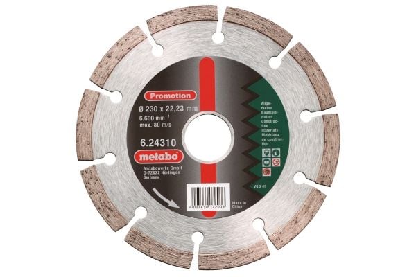 Metabo 624310000, Betong, Flis, 22 cm, 2,22 cm, 6600 RPM, 1 stykker