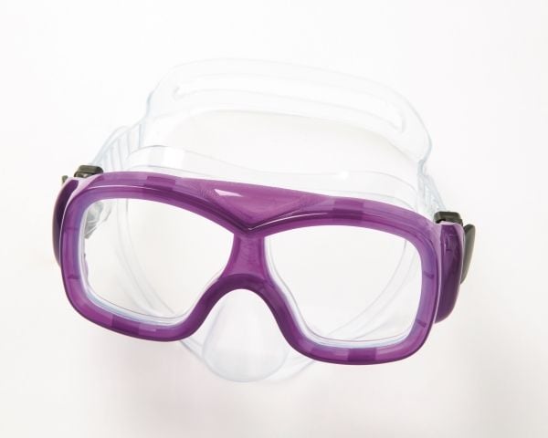Bestway 22039, Barn, Full ansiktsmaske, Fridykking, Polykarbonat, Blå, Lilla, Rød, 7 år