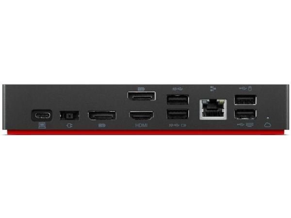 Lenovo ThinkPad Universal Thunderbolt 4 Smart Dock, Koblet med ledninger (ikke trådløs), Thunderbolt 4, 3,5 mm, Svart, 40 Gbit/s, 60 Hz