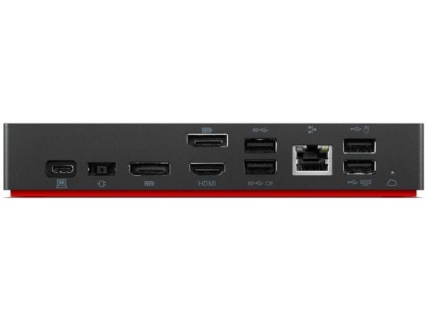 Lenovo ThinkPad Universal USB-C Smart Dock, Ledningsført, USB 3.2 Gen 1 (3.1 Gen 1) Type-A + Type-C, 96 W, 10,100,1000 Mbit/s, Sort, FCC/ICES; CE; ...