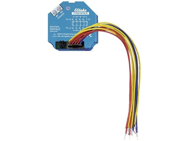 Eltako FTS61BTK/8 RS485 tryckknappsanslutning infällt monterad