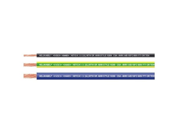 HELU enledare H07V2-K 1 x 4 mm² orange/röd 152 m