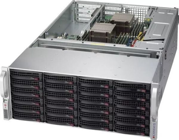 Supermicro SC847 BE1C4-R1K23LPB - Rackmonterbar 4U - forbedret og utvidet ATX - SATA/SAS - hot-swap 1200 watt - svart