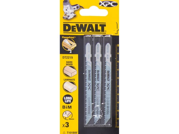 DeWALT DT2219-QZ, Kuviosahanterä, Puu, Ruostumaton teräs, 7 cm, 2,5 mm, 3 cm