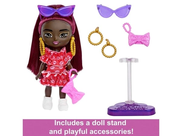 Barbie Mattel Barbie Extra Mini Minis docka lila hår HLN47 (HLN44)