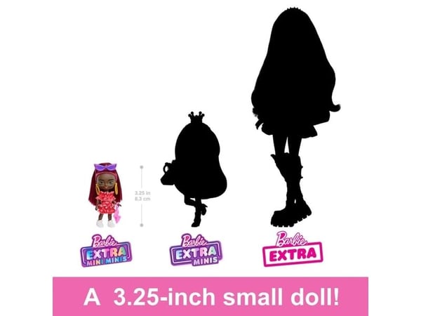 Barbie Mattel Barbie Extra Mini Minis docka lila hår HLN47 (HLN44)
