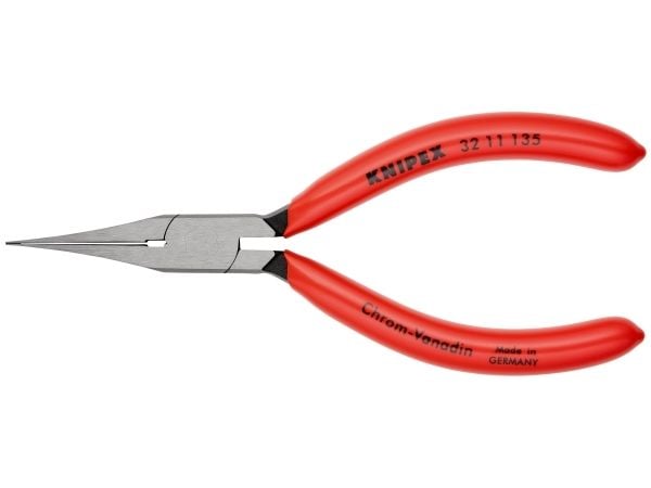 Knipex 32 11 135, Nesetang, 1,5 mm, 3,4 cm, Stål, Plast, Rød