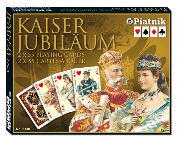 Piatnik Kaiser Jubiläum, 55 stykker, 2 plattformer, Kaiser Jubiläum, 5,8 cm, 8,9 cm