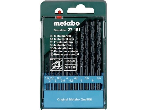 Metabo metall spiralbor-sett 13 deler 1,5–6 mm (627161000)