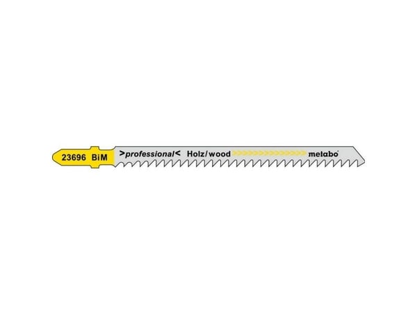 Metabo 623696000, Stiksagblad, Hardtre, Mykt tre, Bimetall, Grå, Gul, 9,1 cm, 1,5 mm