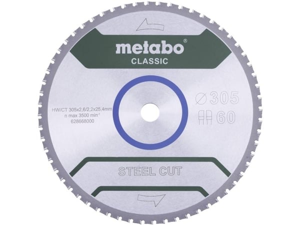 Metabo STEEL CUT CLASSIC 628651000 sirkelsagblad 165 x 20 x 1,2 mm antall tenner: 40 1 stk (628651000)