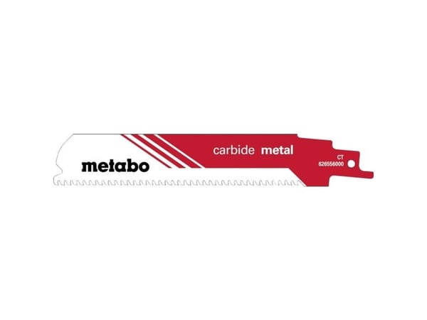 Metabo 626556000, Sabelsagblad, Karbid, Rød, Hvit, 3 mm, 1,25 mm, 15 cm