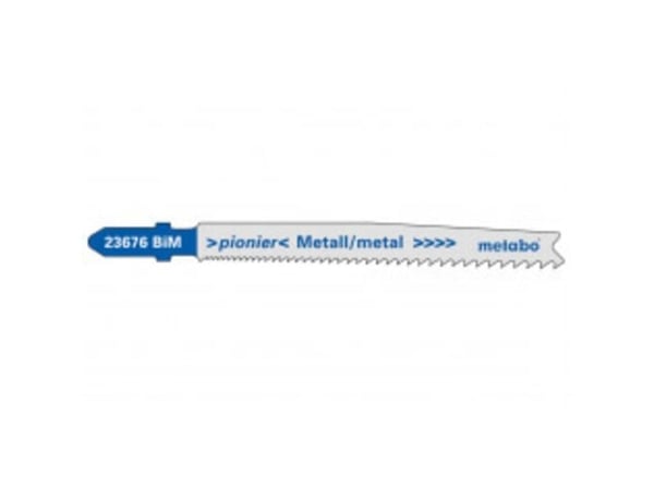 Metabo 623676000, Stiksagblad, Ikke-jernholdig metall, Metallplater, Bimetall, Blå, Grå, 7,4 cm, 1 mm