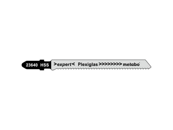 Metabo 623640000, Stikksagblad, Ikke-jernholdig metall, Polykarbonat, Høy-Hastighets Stål (HHS), Svart, Grå, 7,4 cm, 2 mm