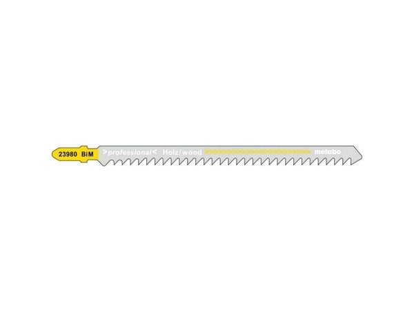 Metabo 623980000, Stiksagblad, Hardtre, Mykt tre, Bimetall, Grå, Gul, 12,6 cm, 4 mm