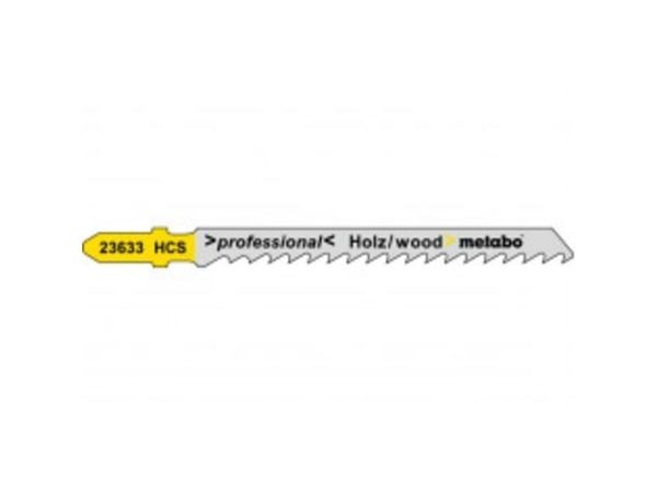 Metabo 623690000, Sabelsagblad, Sponplate, Løvtre, Kryssfiner, Mykt tre, High Carbon Steel (HCS), Svart, Hvit, Gult, 7,4 cm, 25 stykker