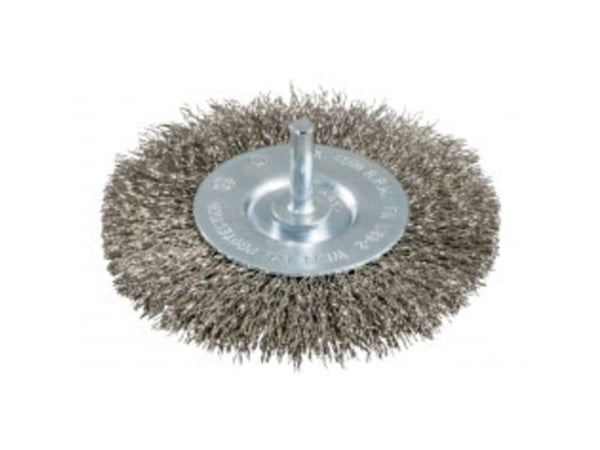 Metabo 630551000, Slipebørste, Metall, Maling, Rustfritt stål, Rustfritt stål, Grå, Rund, 6 mm